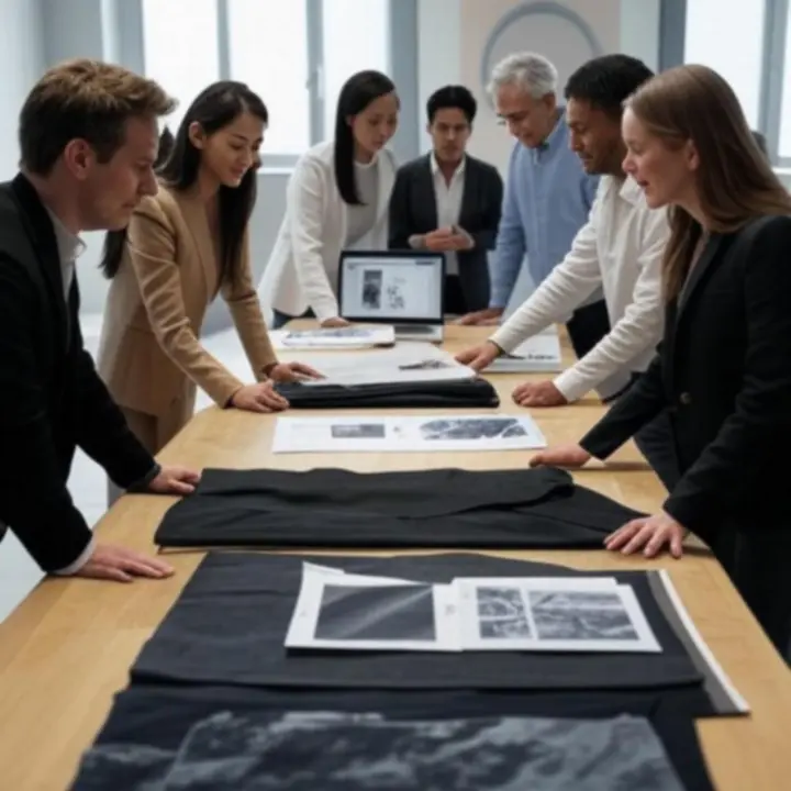 Kreatywny zespół ModaStreetShop pracujący w nowoczesnym studiu nad kolekcjami odzieży